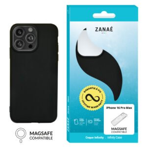 Coque Infinity MagSafe pour iPhone 16 Pro Max, Noir