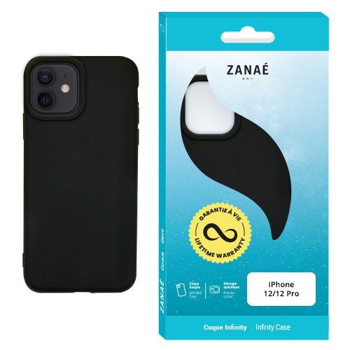 Coque Infinity pour iPhone 12 / 12 Pro, Noir