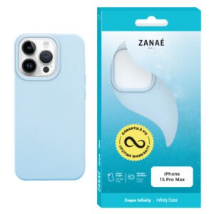 Coque Infinity pour iPhone 15 Pro Max, Bleu clair