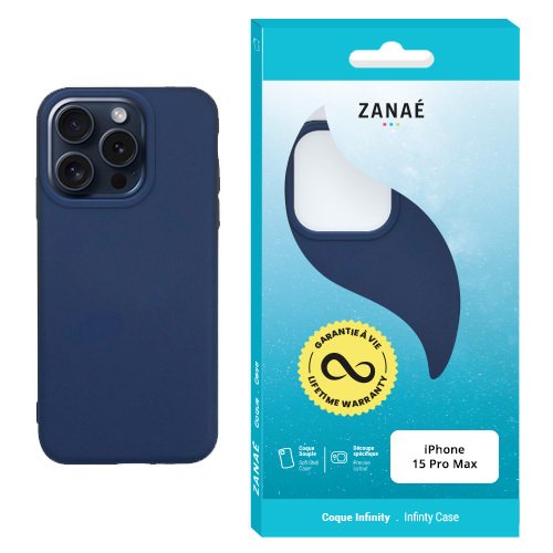 Coque Infinity pour iPhone 15 Pro Max, Marine