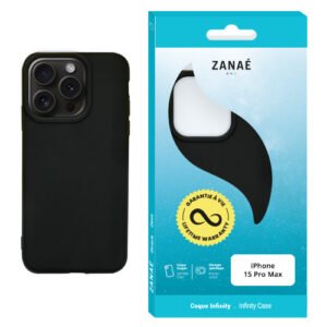Coque Infinity pour iPhone 15 Pro Max, Noir