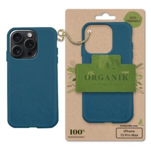 Coque Organik pour iPhone 15 Pro Max, Denim