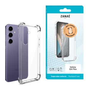 Coque Silicone transparent avec coins renforces pour  Galaxy S24 Plus, Transparent