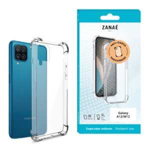 Coque Silicone transparent avec coins renforces pour Galaxy A12 / M12, Transparent