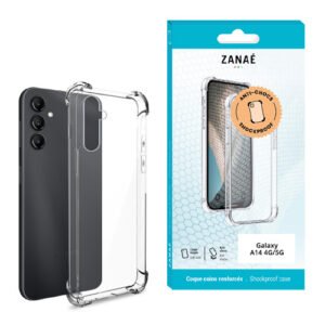 Coque Silicone transparent avec coins renforces pour Galaxy A14 4G / 5G, Transparent