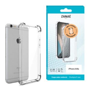 Coque Silicone transparent avec coins renforces pour iPhone 6 /6s , Transparent