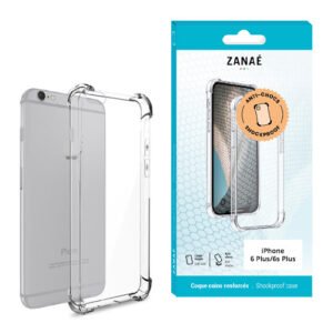 Coque Silicone transparent avec coins renforces pour iPhone 6 Plus /6s Plus, Transparent