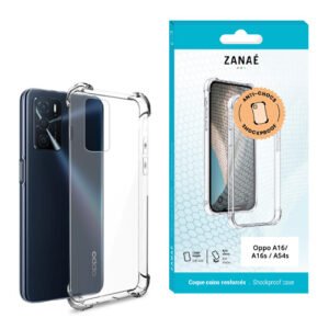 Coque Silicone transparent avec coins renforces pour Oppo A16 / A16s / A54s, Transparent