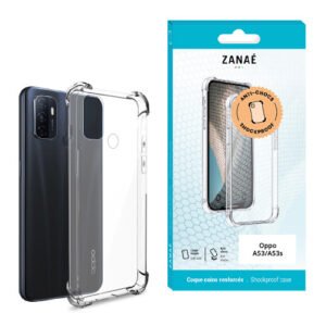 Coque Silicone transparent avec coins renforces pour Oppo A53 / A53s, Transparent