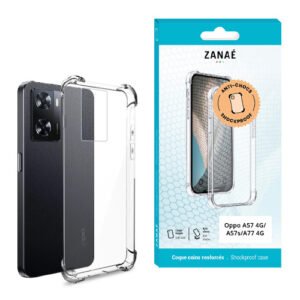 Coque Silicone transparent avec coins renforces pour Oppo A57 4G / A57s / A77 4G, Transparent