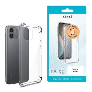 Coque Silicone transparent avec coins renforces pour Redmi A1 / A2, Transparent