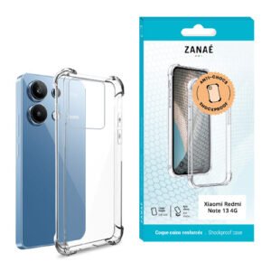 Coque Silicone transparent avec coins renforces pour Redmi Note 13 4G, Transparent