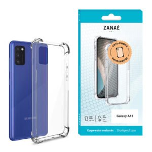 Coque Silicone transparent avec coins renforces pour Samsung Galaxy A41, Transparent