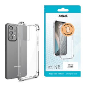 Coque Silicone transparent avec coins renforces pour Samsung Galaxy A53 5G,  Transparent