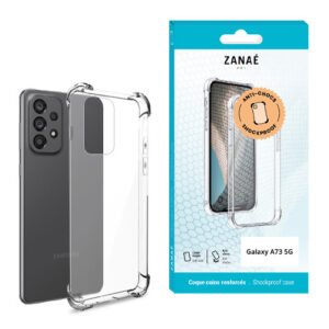 Coque Silicone transparent avec coins renforces pour Samsung Galaxy A73 5G, Transparent
