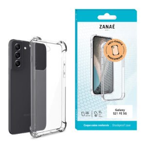 Coque Silicone transparent avec coins renforces pour Samsung Galaxy S21 FE 5G, Transparent
