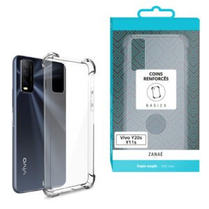 Coque Silicone transparent avec coins renforces pour Vivo Y11s / 11s / 20i, Transparent