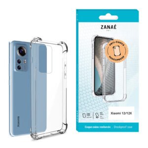 Coque Silicone transparent avec coins renforces pour Xiaomi 12 / 12X, Transparent