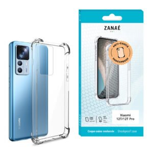 Coque Silicone transparent avec coins renforces pour Xiaomi 12T / 12T Pro, Transparent