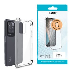Coque Silicone transparent avec coins renforces pour Xiaomi Redmi 10, Transparent