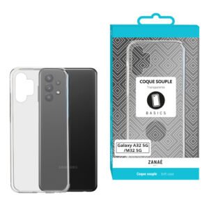Coque Softgel pour Galaxy A32 5G / M32 5G, Transparent