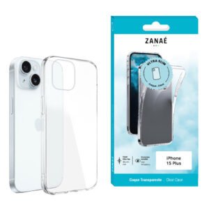 Coque Softgel pour iPhone 15 Plus, Transparent