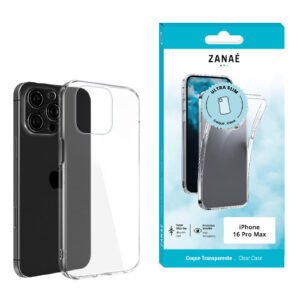 Coque Softgel pour iPhone 16 Pro Max, Transparent