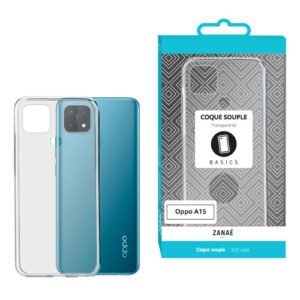 Coque Softgel pour Oppo A15, Transparent