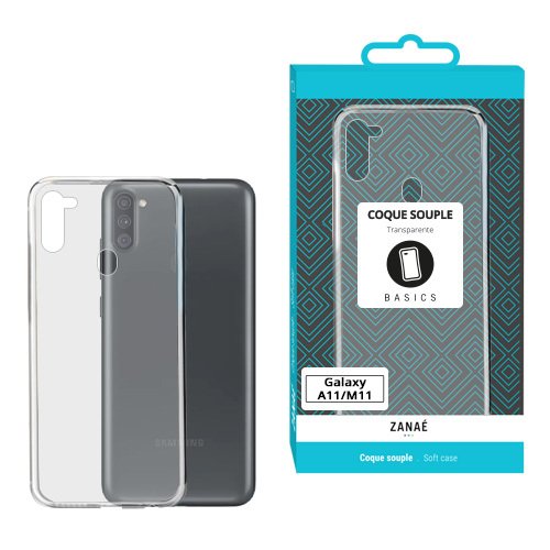 Coque Softgel pour Samsung Galaxy A11 / M 11, Transparent