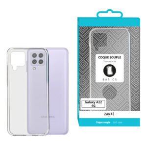 Coque Softgel pour Samsung Galaxy A22 4G / M22 4G, Transparent