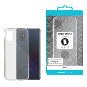 Coque Softgel pour Samsung Galaxy A71, Transparent