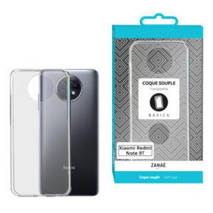 Coque Softgel pour Xiaomi Redmi Note 9T, Transparent