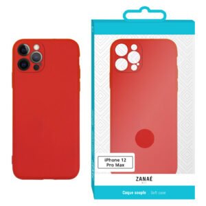 Coque Zanae Color pour  iPhone 12 Pro Max, Rouge