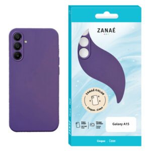 Coque Zanae Color pour Galaxy A15 5G / A15 4G, Violet fonce