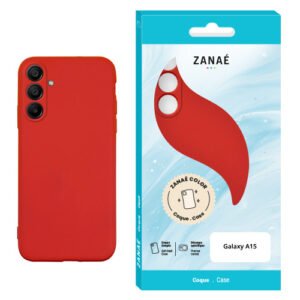 Coque Zanae Color pour Galaxy A15, Rouge