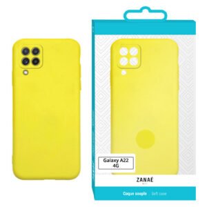 Coque Zanae Color pour Galaxy A22 4G / M22 4G, Jaune