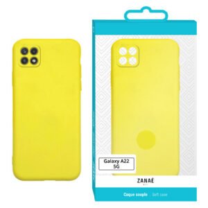 Coque Zanae Color pour Galaxy A22 5G, Jaune