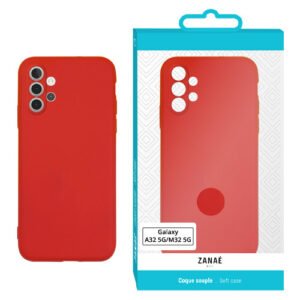 Coque Zanae Color pour Galaxy A32 5G / M32 5G, Rouge