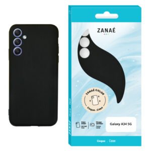 Coque Zanae Color pour Galaxy A34 5G, Noir