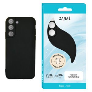 Coque Zanae Color pour Galaxy S21 / S21 5G, Noir