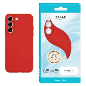 Coque Zanae Color pour Galaxy S23, Rouge