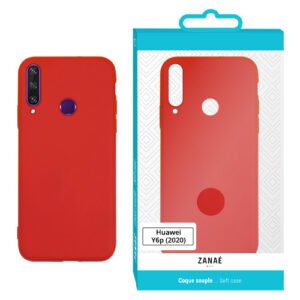 Coque Zanae Color pour Huawei Y6p (2020), Rouge