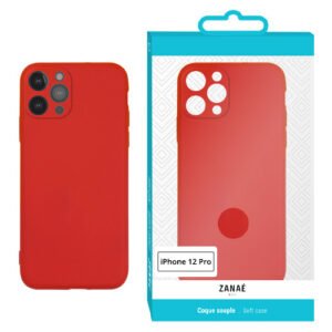 Coque Zanae Color pour iPhone 12 Pro, Rouge