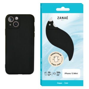 Coque Zanae Color pour iPhone 13 Mini, Noir
