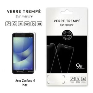 Verre trempé 9H sur mesure pour Asus Zenfone 4 Max, protection d’écran premium et résistante.