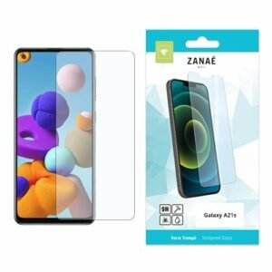 Verre trempé ZANAË pour Samsung Galaxy A21s, protection d’écran transparente et anti‑rayures.