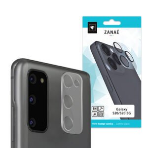 Verre trempé ZANAÉ pour protection d’objectif caméra Samsung Galaxy S20, transparent et résistant.