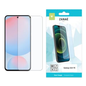 Verre trempé ZANAË pour Samsung Galaxy S24 FE, protection 9H transparente et anti-rayures.