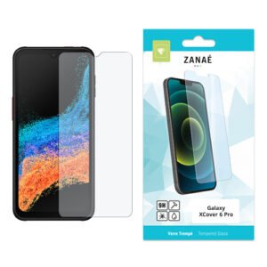 Verre trempé ZANAÉ transparent pour Samsung Galaxy XCover 6 Pro, protection écran robuste et claire.