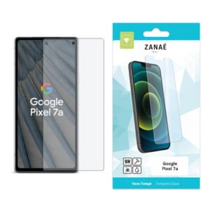 Verre trempé ZANAÉ pour Google Pixel 7a, protection transparente et résistante contre les rayures.